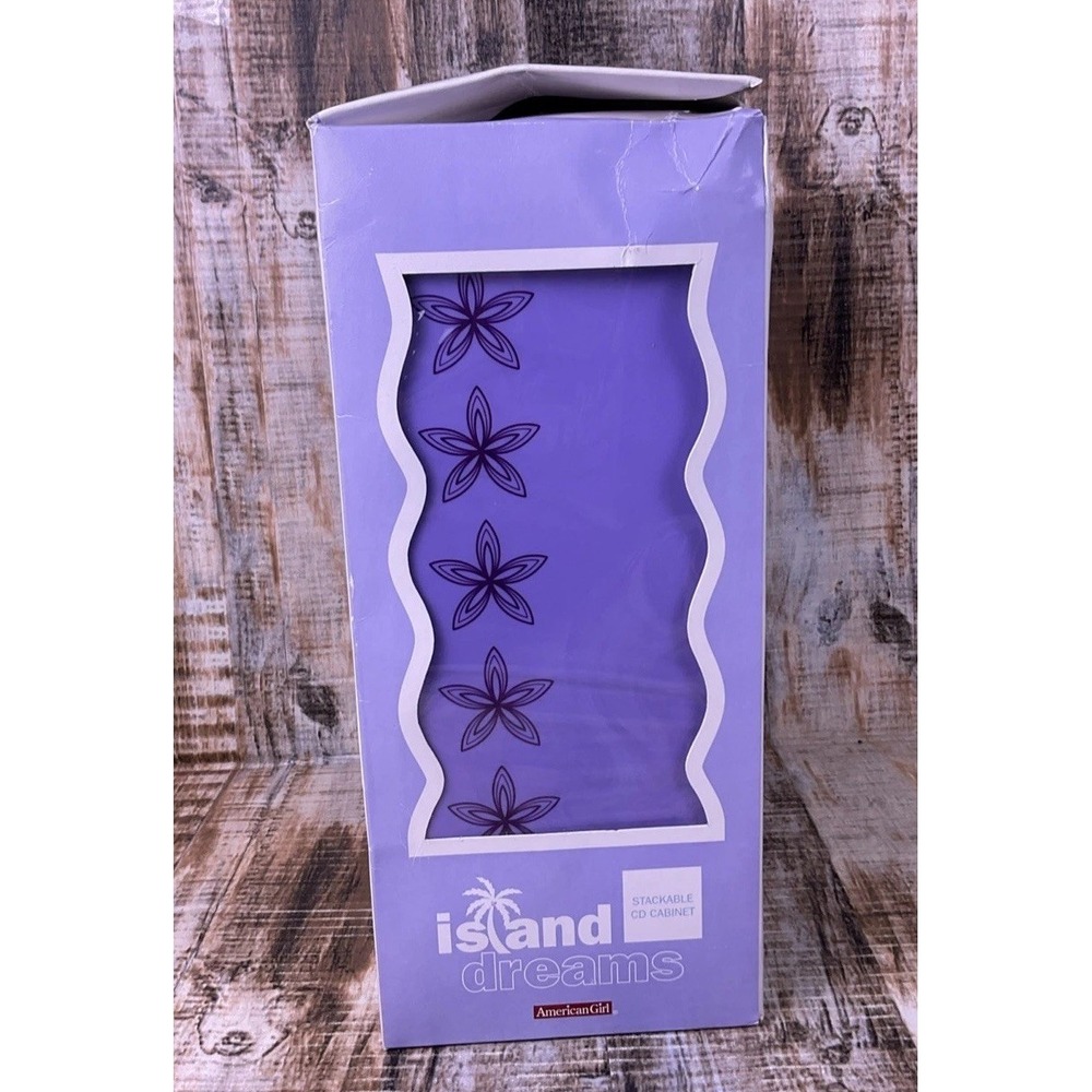 American Girl Island Dreams Plastic CD Holder Organizer Purple Rare HTF - Picture 3 of 8